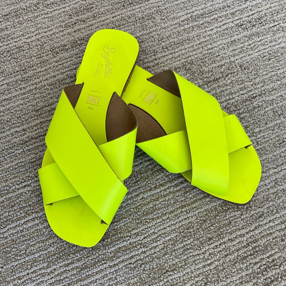Seychelles Women's Neon Yellow Sandals